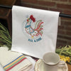 Rise and Shine Rooster Tea Towel